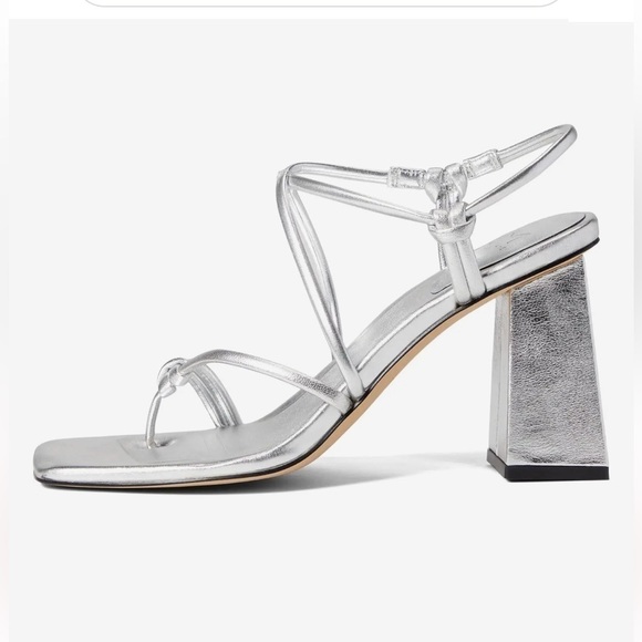 NEW Marc Fisher Giada Sandal in silver - Picture 3 of 16